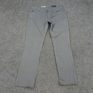 AG Adriano Goldschmied Jeans Womens 28R Gray Stevie Mid Rise Skinny Pants Cotton
